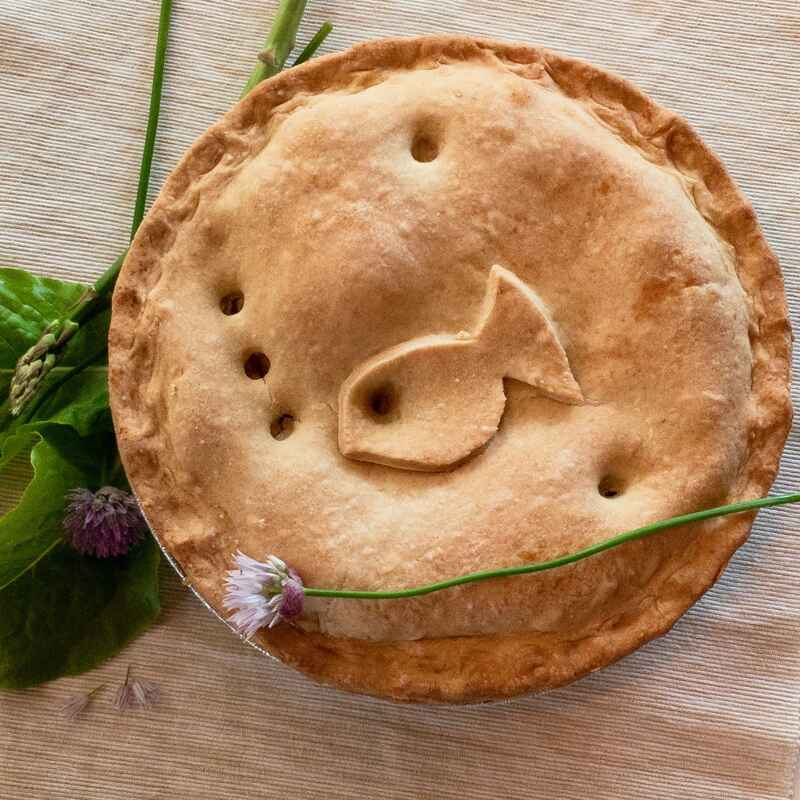 Pâté aux 3 saumons, le frais, le fumé et une 'tite ca-canne juste pour le folklore !